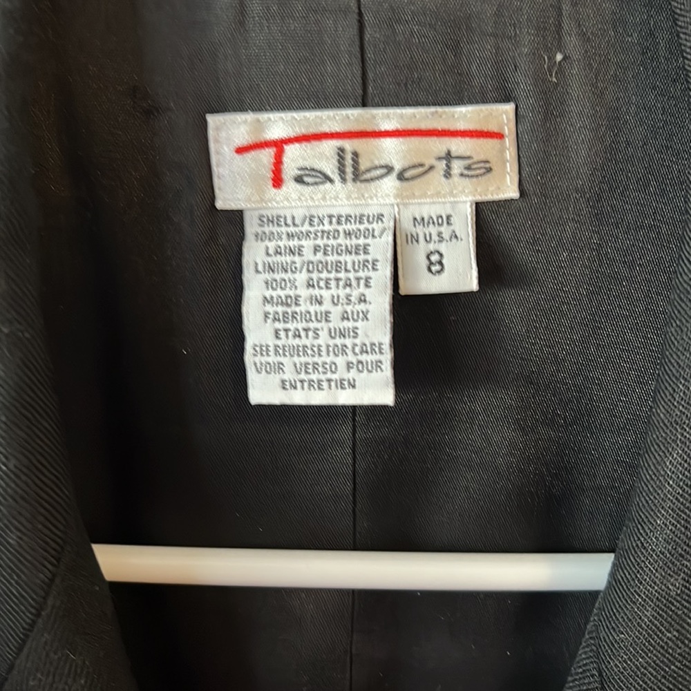 Vintage Black Talbots Blazer - Picture 2 of 5